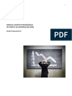 Novo Manual Didático-Pedagógico de Direito Da Empresa em Crise Esquema Original 1a. Etapa PDF