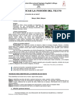 Estrategia 4P N2 - Identificar Función de Un Texto