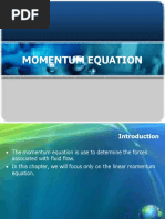 Chapter 3 Momentum Equation