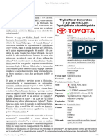 Toyota - Wikipedia, La Enciclopedia Libre