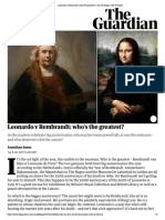 Leonardo V Rembrandt - Who's The Greatest - Art and Design - The Guardian