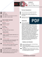 CV PDF Coursework