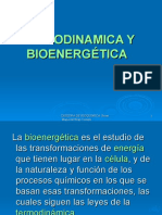 Termodinamica y Bioenergetica