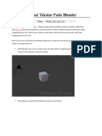 Cara Membuat Tekstur Pada Blender