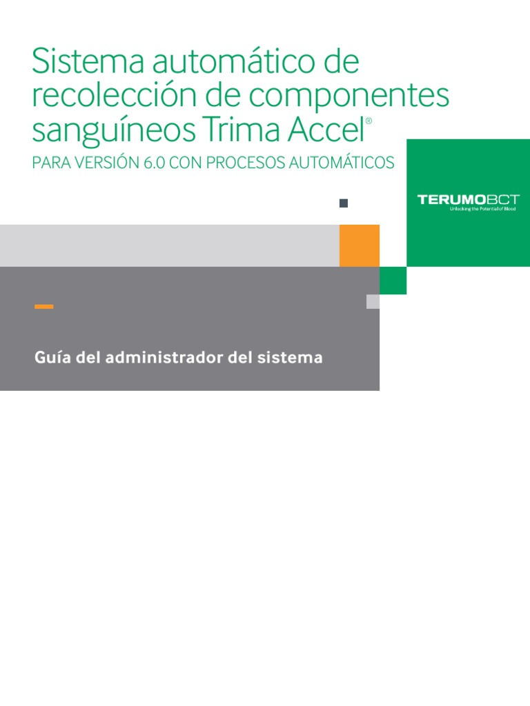 Manual Trima PDF | PDF | Plaqueta | Sangre
