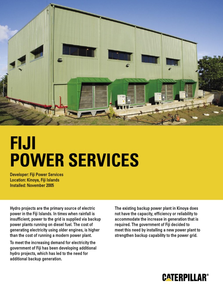Fiji Power Service PDF Electrical Grid Power Station