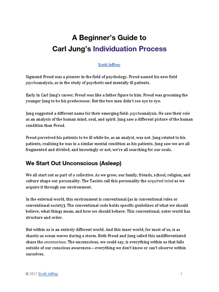 A Beginner's Guide To Carl Jung's Individuation Process PDF