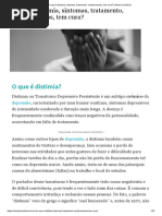 O Que é Distimia, Sintomas, Tratamento, Medicamentos, Tem Cura_ _ Minuto Saudável