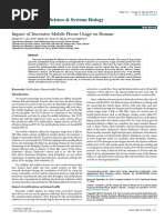 Impact of Excessive Mobile Phone Usage on Human Jcsb 1000235