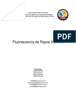 Informe Fluorescencia de Rayos X