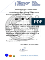 Certificado Cuba Misael