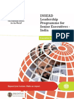 INSEAD Leadership Programme for Senior Executives - India