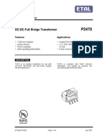 DC-DC Full Bridge Transformer: Features Applications