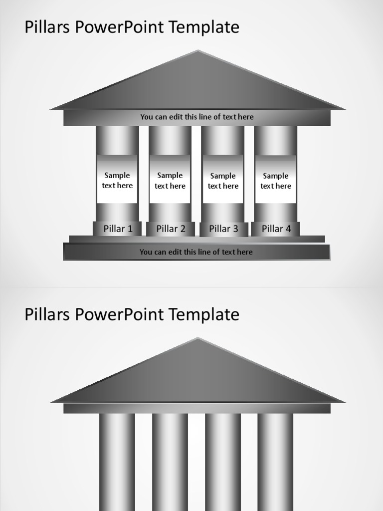 Pillars PowerPoint Template Guide | PDF | Language Arts & Discipline ...