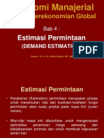 Estimasi Permintaan