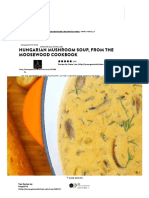 Hungarian Mushroom Soup, From The Moosewood Cookbook Recipe - Genius Kitchen