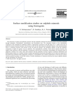 Surface Modification Studies On Sulphide Minerals Using Bioreagents