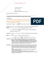 Confidence Intervals When The Population Standard Deviation Is Known