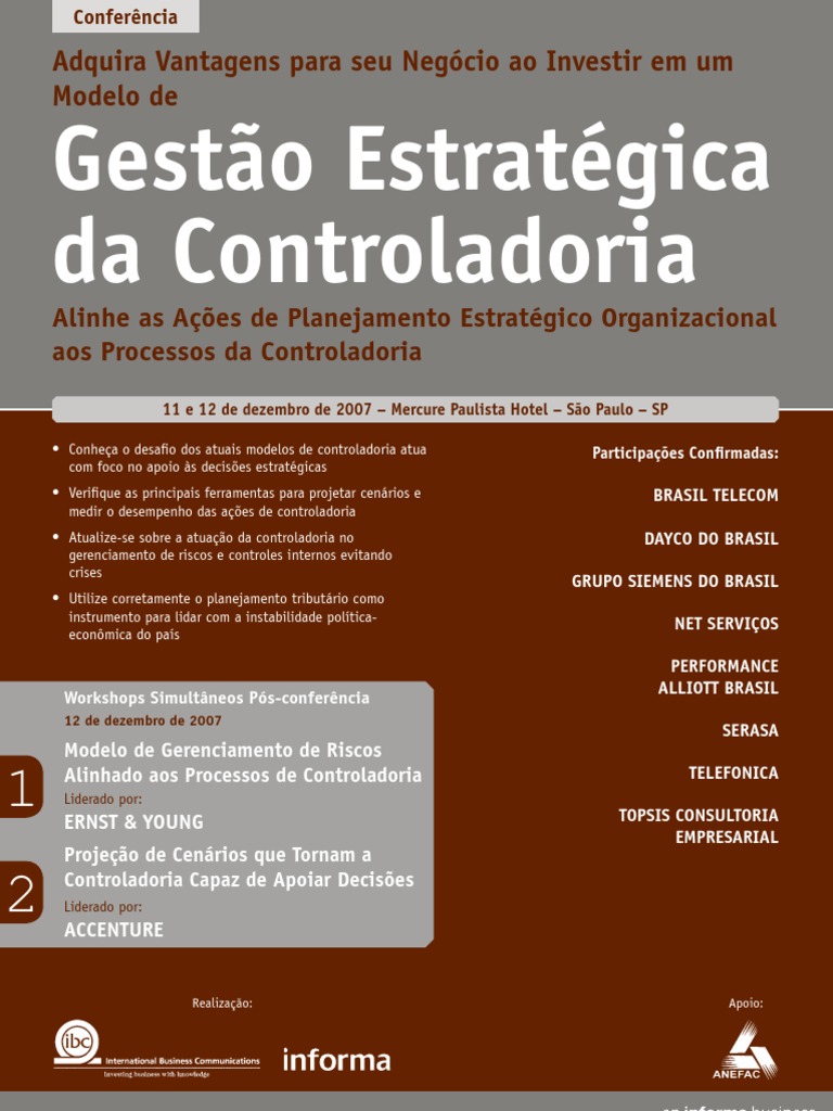 Gestão Estratégica Da Controladoria | PDF | Planejamento | Planejamento ...