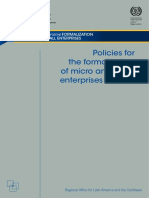 Policies For The Formalization of Micro and Small Enterprises in Brazil