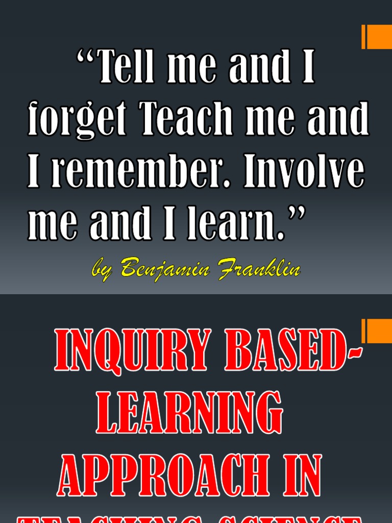Inquiry Based Approach in Science | Download Free PDF | Inquiry Based ...