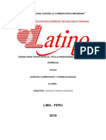 TESINA Alergias Alimentarias y Farmacologicas