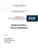 Book of Exodus: The Ten Commandments: St. Paul University Philippines