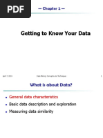 Getting To Know Your Data: - Chapter 2