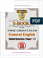 Nithra TNPSC App - Model Question Paper - 17