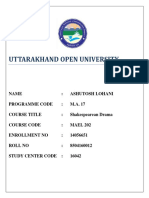 MAEL - 202 UOU Solved Assignment MA17-English (Final Year) 2019
