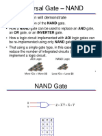 Universal Gate - Nand: This Presentation Will Demonstrate