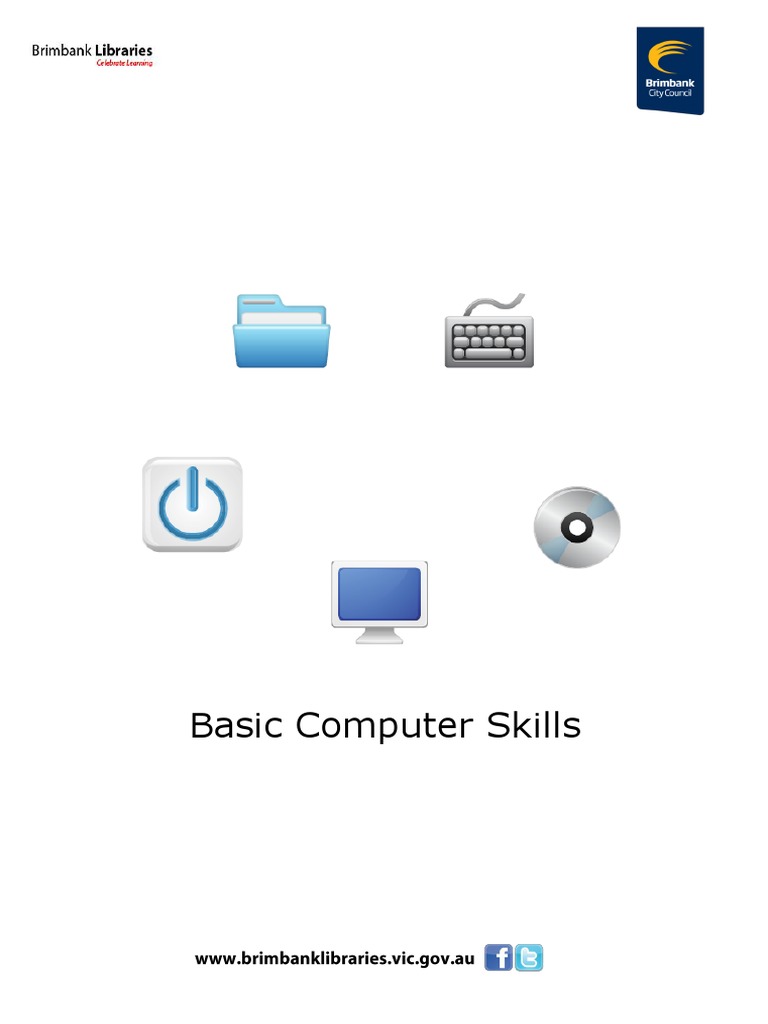 Basic Computer Skills Guide | PDF | Computer Keyboard | Point And Click