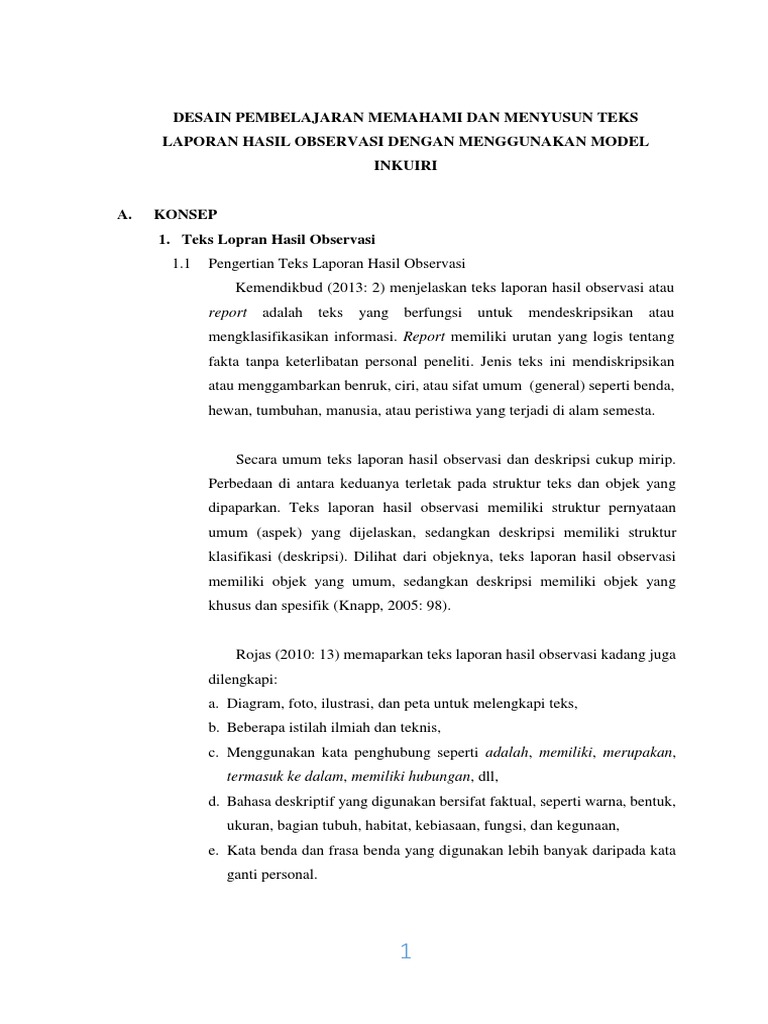 Mengapa Teks Laporan Hasil Observasi Harus Bersifat Faktual Seputar Laporan