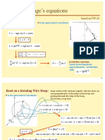 Using Lagrange's Equations: Pendulum