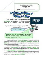 O Contacto Entre A Terra e o Mar - Ficha de Estudo