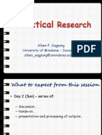 Practical Research July 17 2016