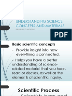 Understanding Science Concepts and Materials