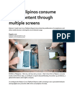8 in 10 Filipinos Consume Media Content Through Multiple Screens