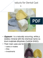 1.gypsum Products For Dental Casts