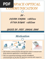 Free Space Optical Communication PPT