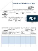 Professional Development Plan (PDP)