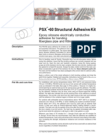 PSX - 60 Structural Adhesive Kit: Epoxy Siloxane Electrically Conductive Adhesive For Bonding Fiberglass Pipe and Fittings
