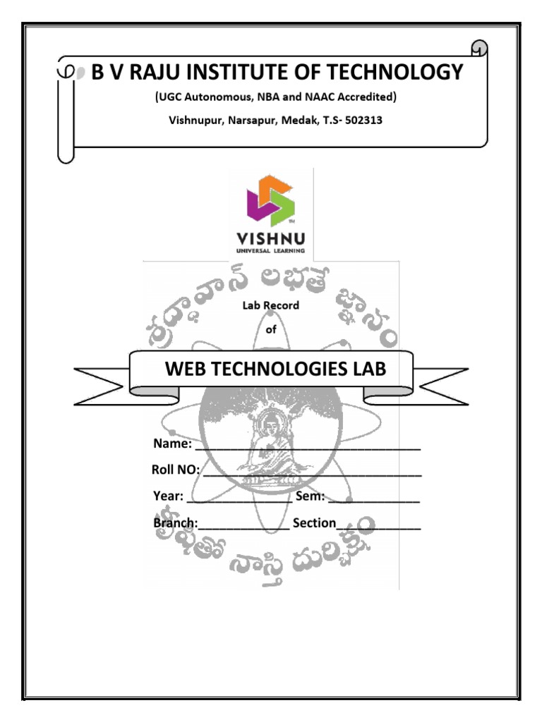 Web Technologies Lab Record | PDF | Java Servlet | Hypertext