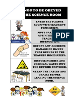 Science Room Safety Rules