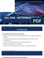 ELC 650 - Interrupting