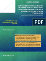 Clinical and Virological Analysis of Epidemic Keratoconjunctivitis