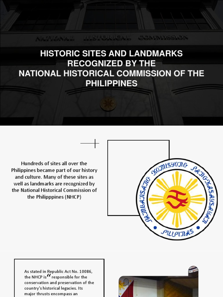 Historic Sites and Landmarks Recognized by The National Historical ...