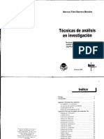 Tecnicas de Analisis de Investigacion