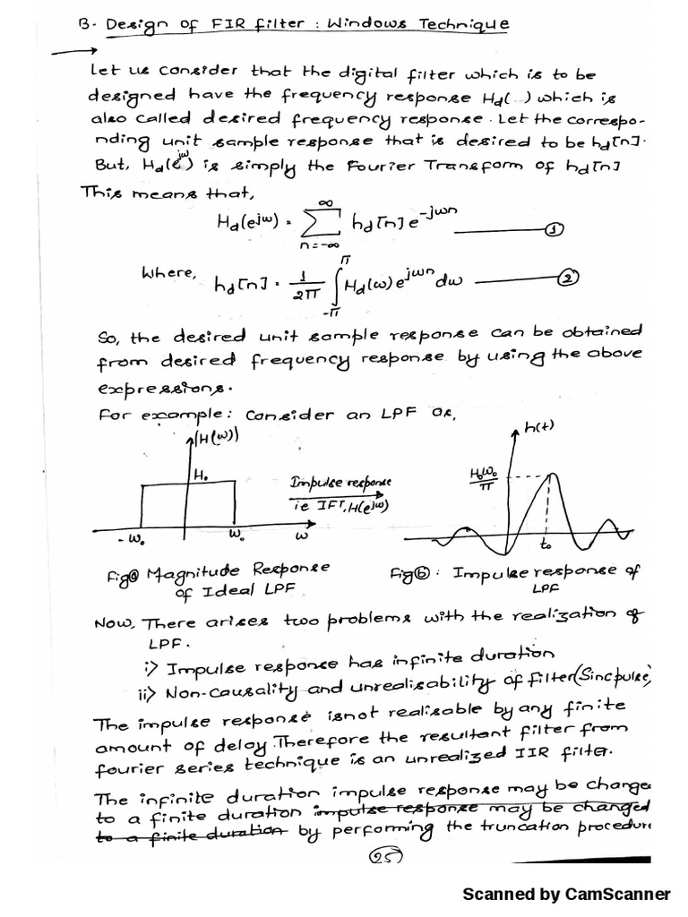 FIR Filter Design366201400709557117 PDF | PDF