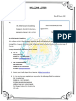Wellcome Letter PDF